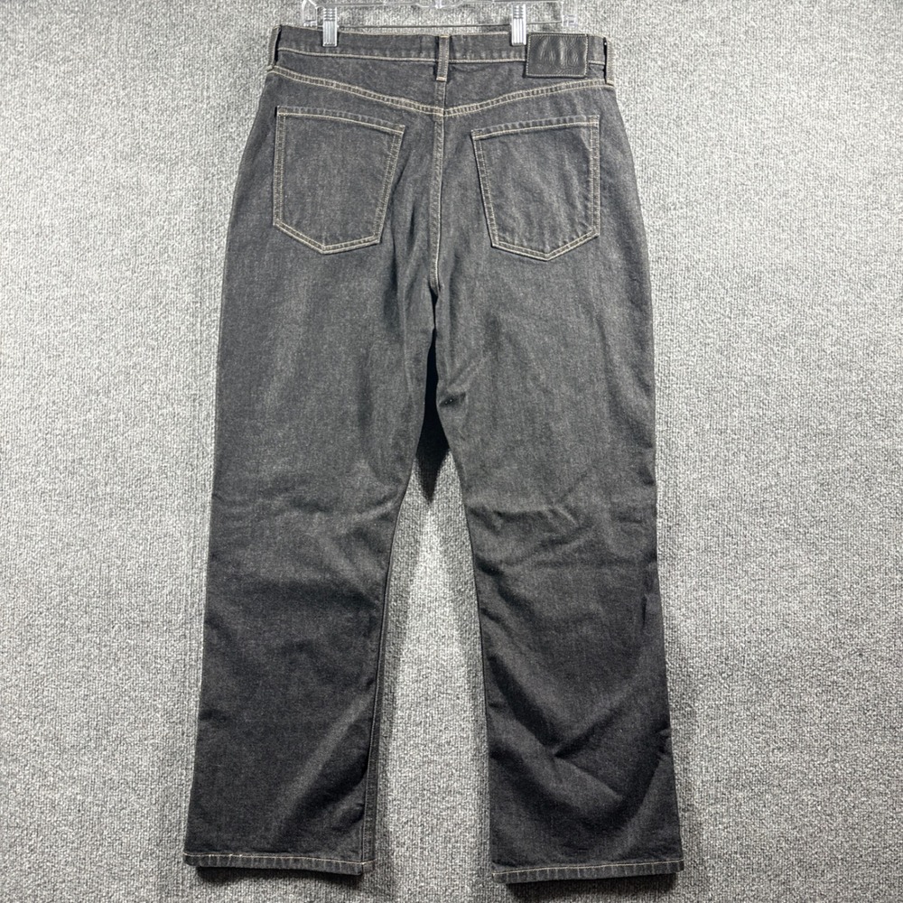 Banana Republic Jeans Mens 32x29 Black Rinse Wash Slim Stacked Bootcut - Picture 2 of 15